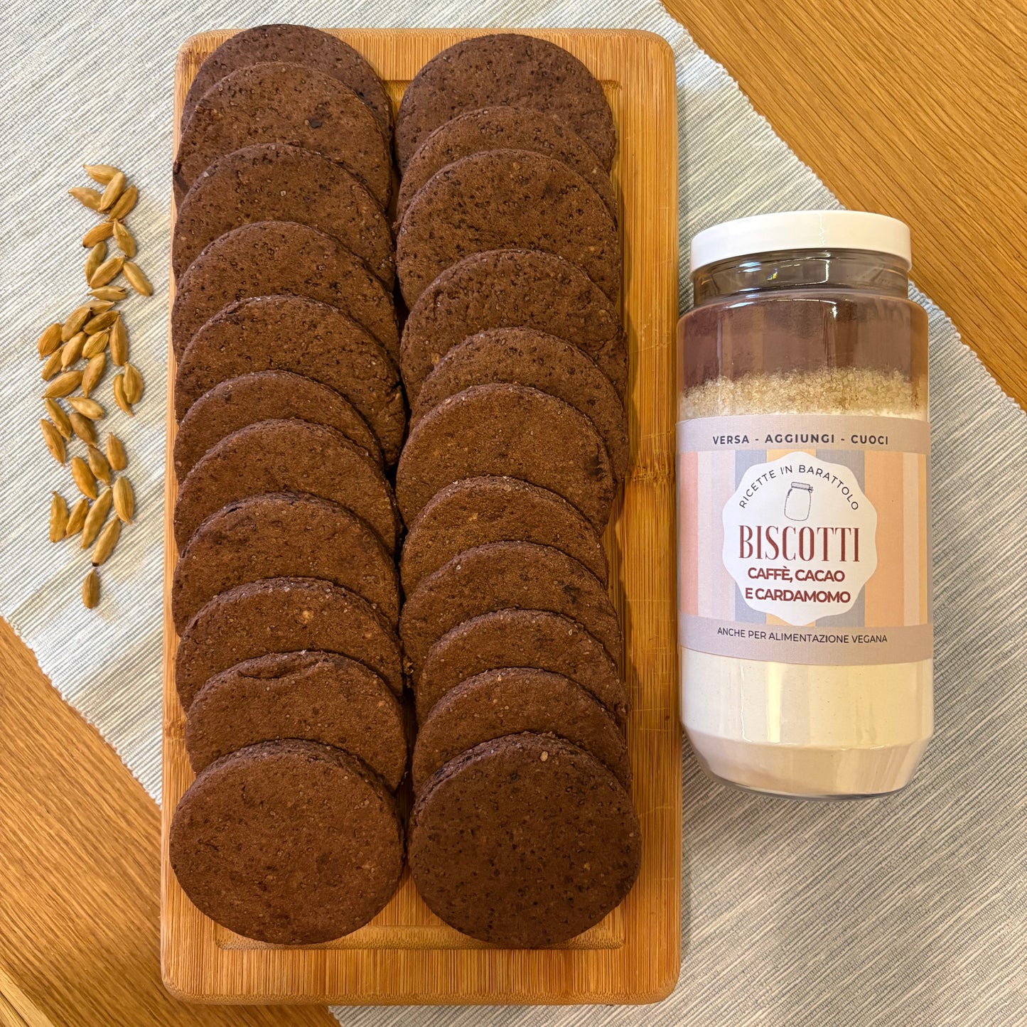 Preparato per Biscotti Cacao, Caffè e Cardamomo