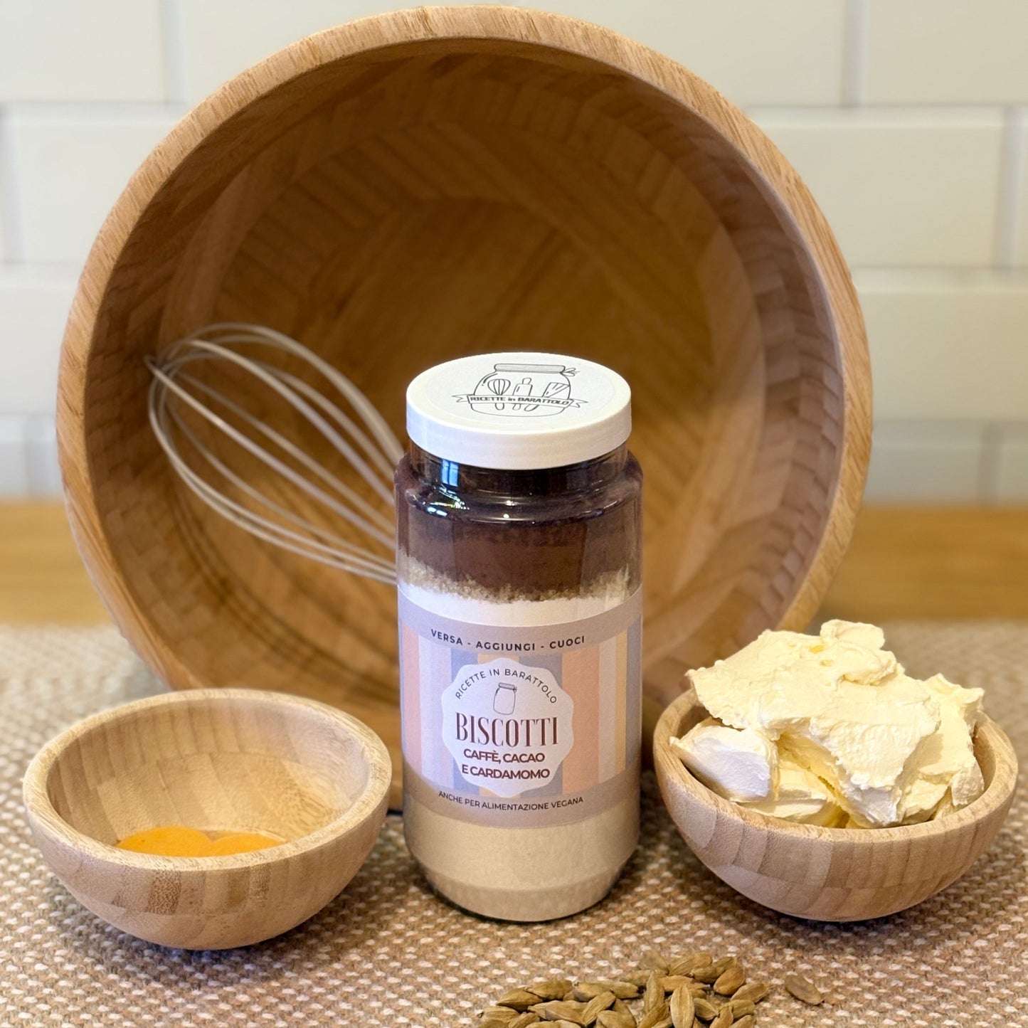 Preparato per Biscotti Cacao, Caffè e Cardamomo